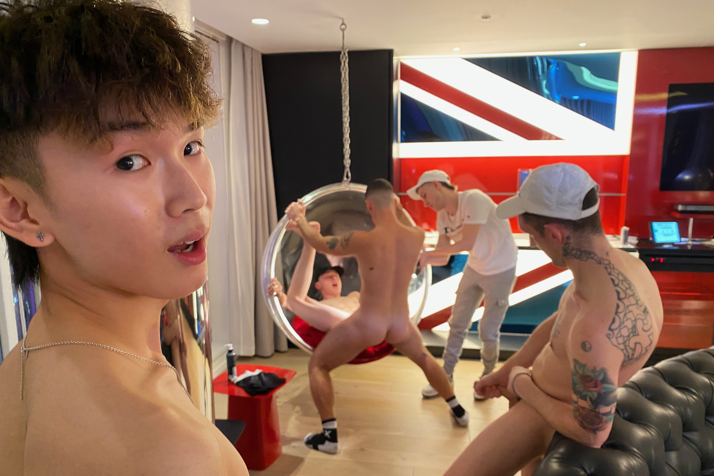 2X 18Yr In Spunky Student Sandwich @Party By Hung Bb Boys